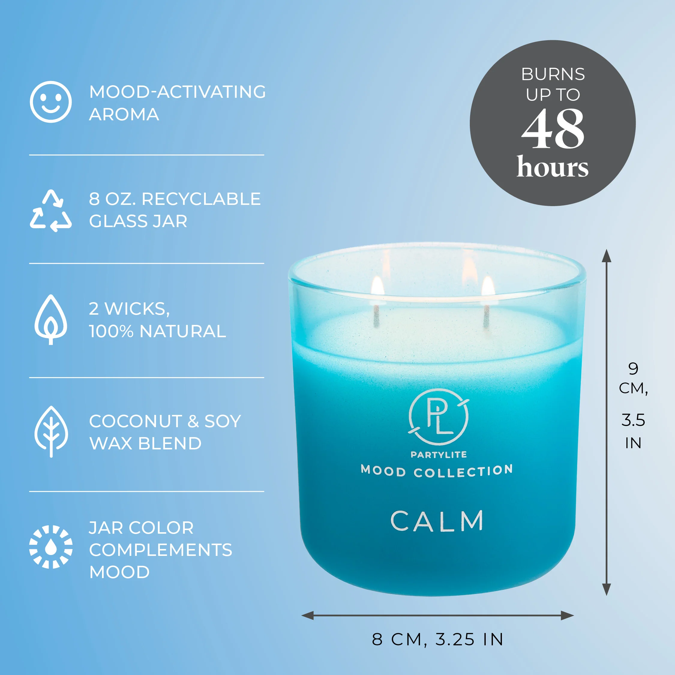 Calm Ombre Jar Candle - Image 4