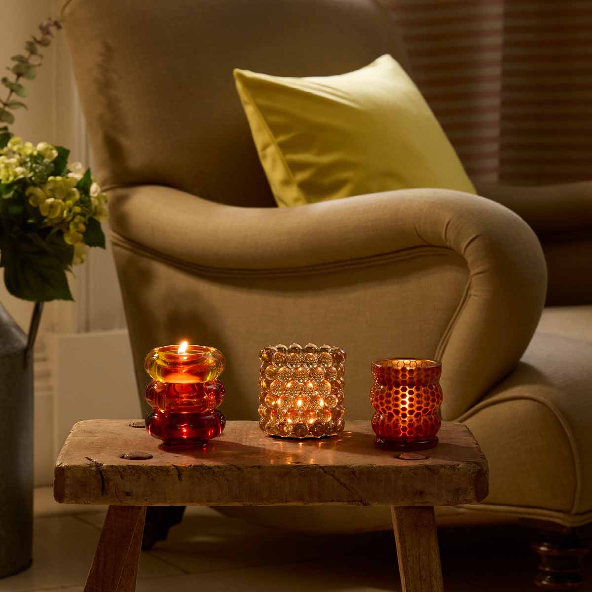 Glass Bead Tealight Holder - Image 3