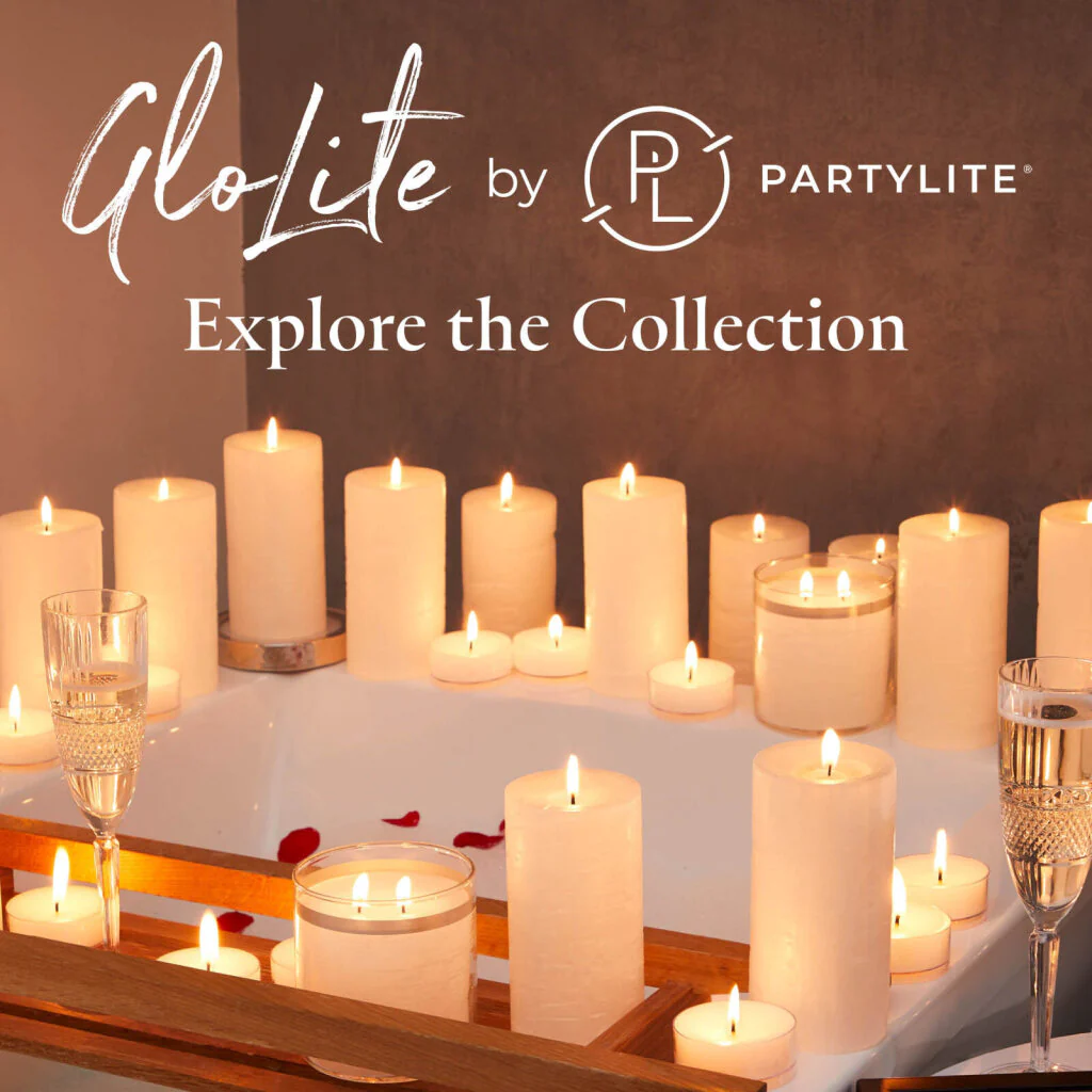 GloLite by PartyLite® Iced Snowberries™ Pillar Candle - Image 10