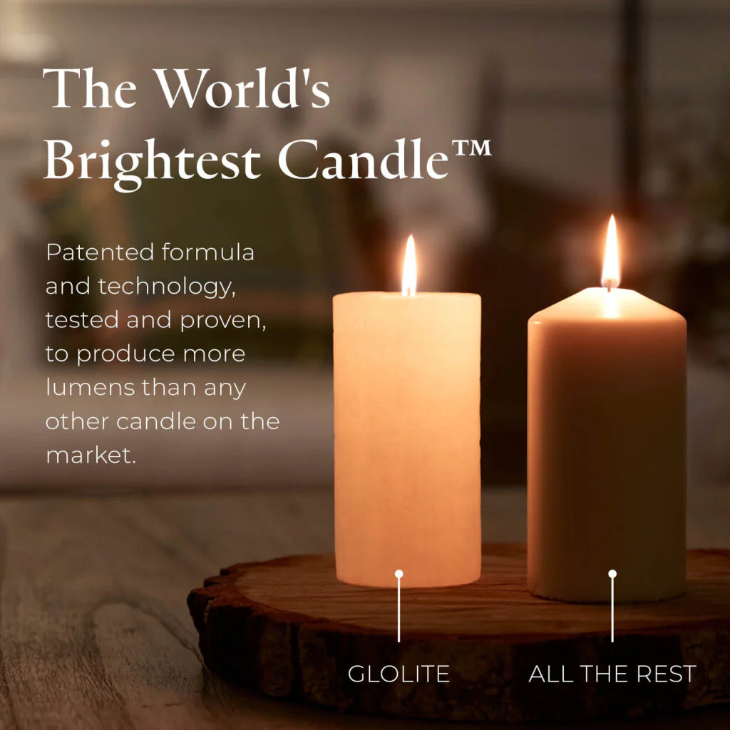 GloLite by PartyLite® Iced Snowberries™ Pillar Candle - Image 8
