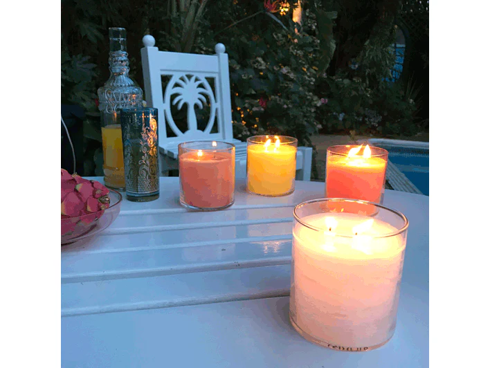 GloLite by PartyLite® Peach Honey Citronella Scented Jar Candle - Image 7