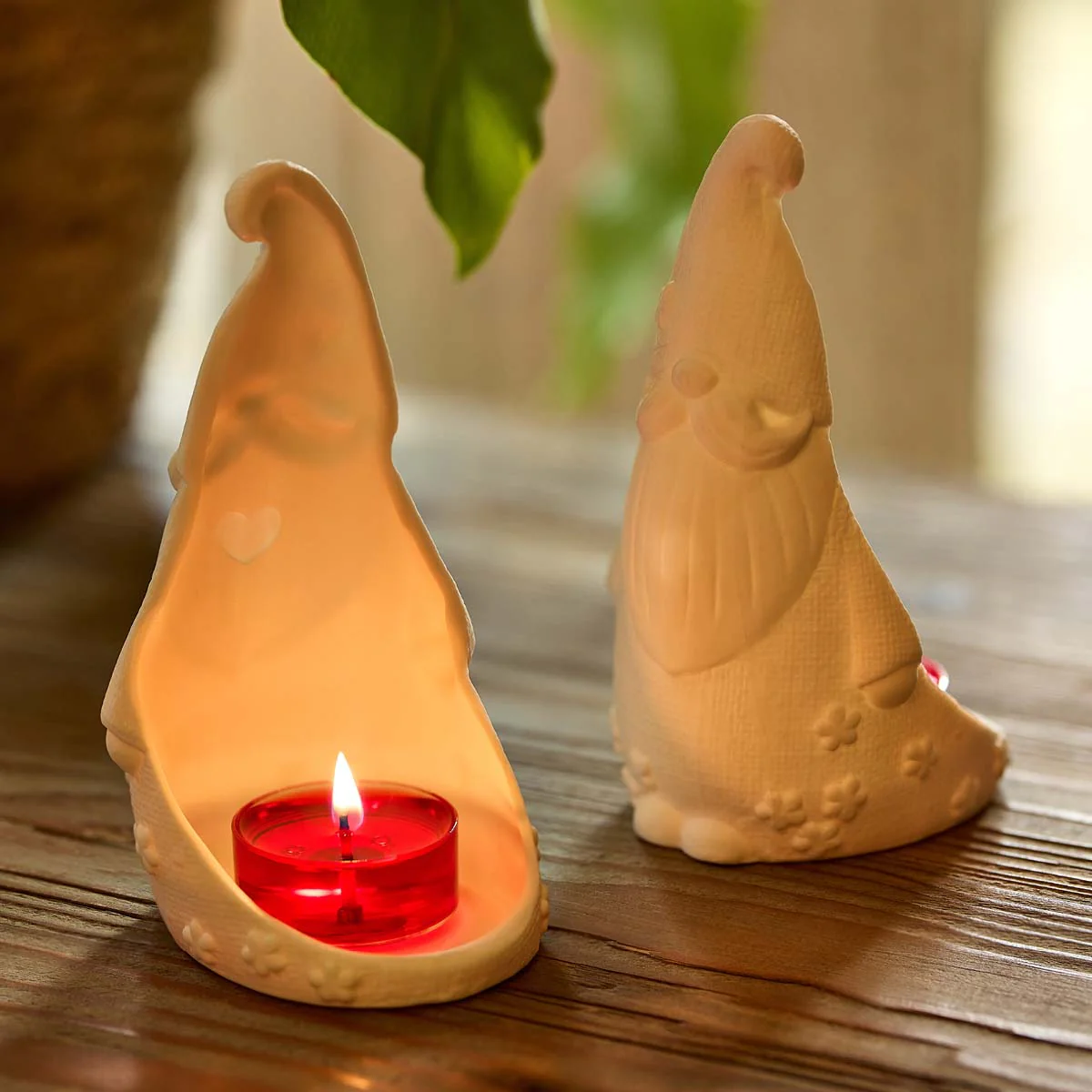 Gnome 'n Garden Tealight Holder Pair - Image 3