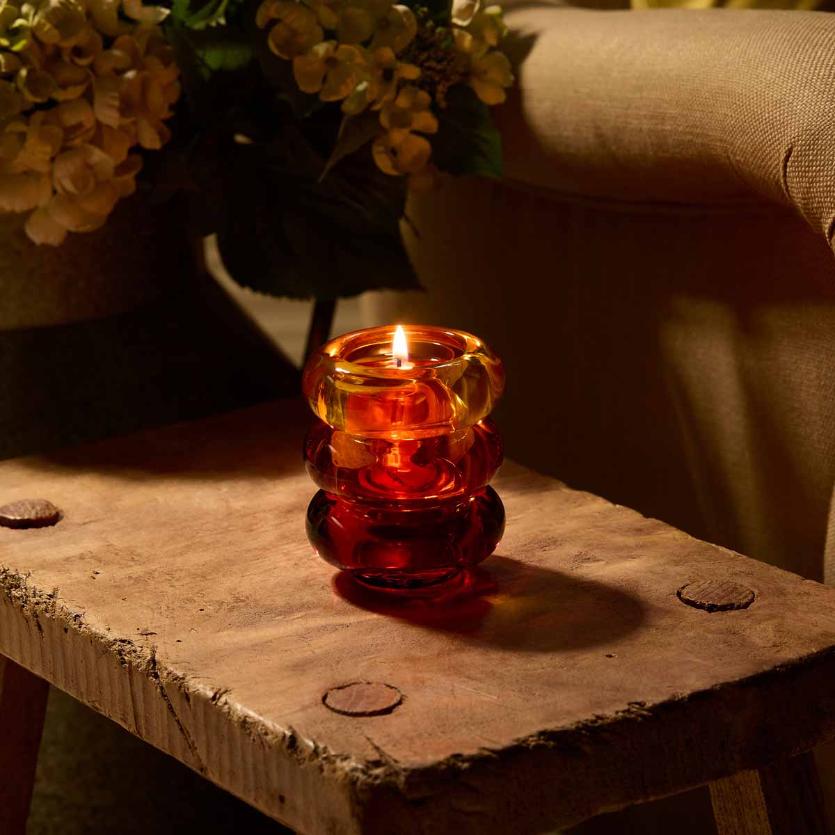 Golden Honey Tealight Holder Trio - Image 4