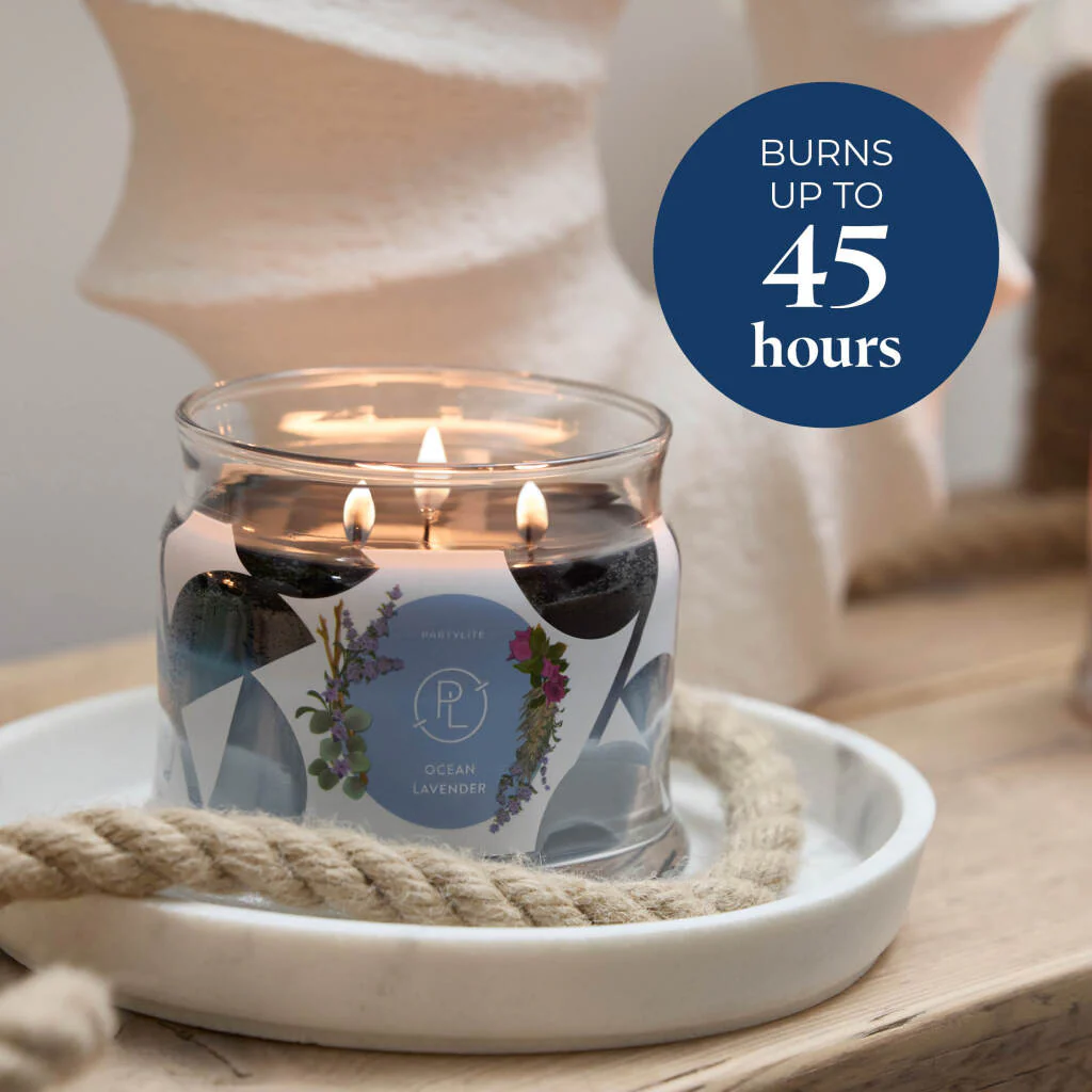 Ocean Lavender 3-Wick Jar Candle - Image 5