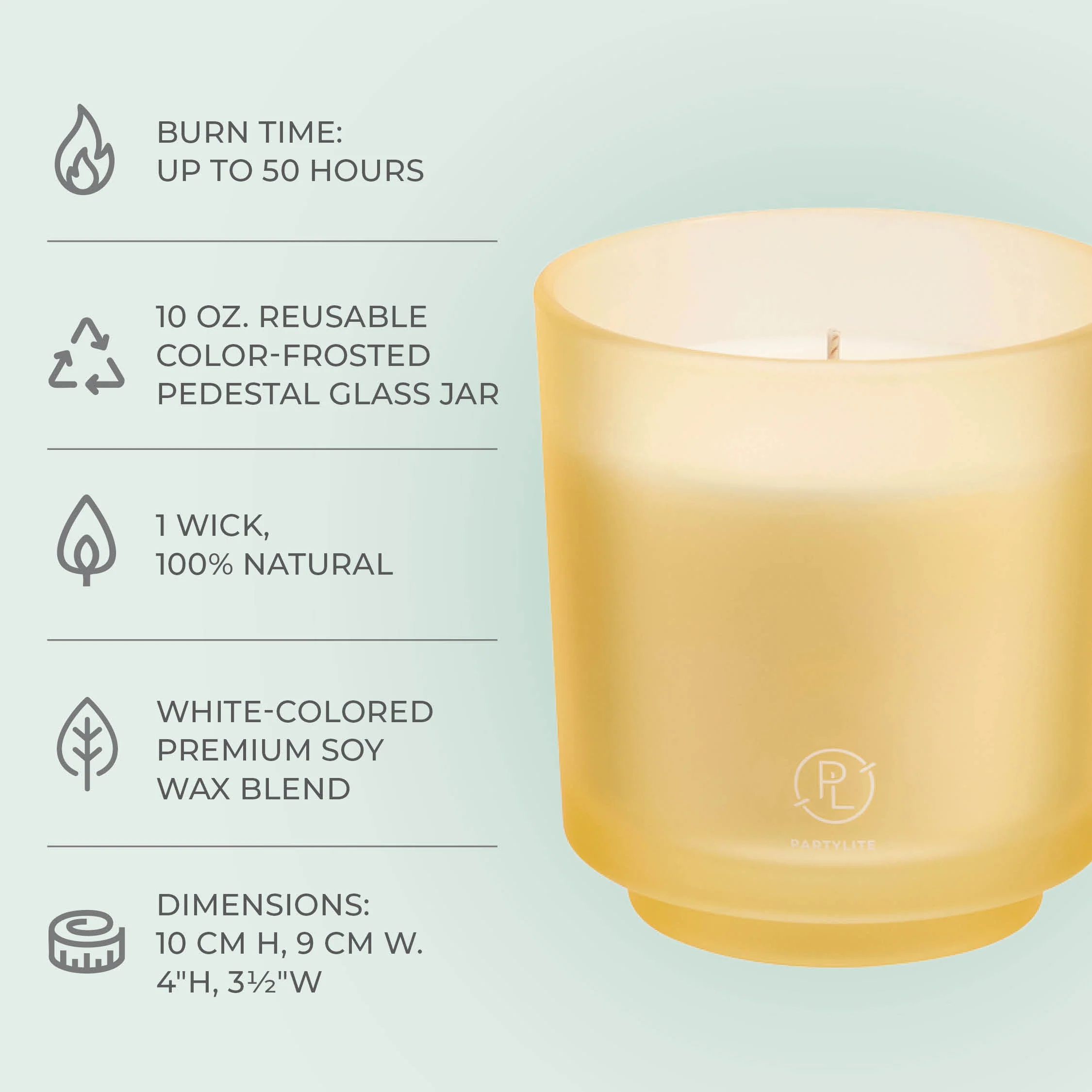 Refillable by PartyLite Coastal Amber & Shea Jar Candle - Image 6