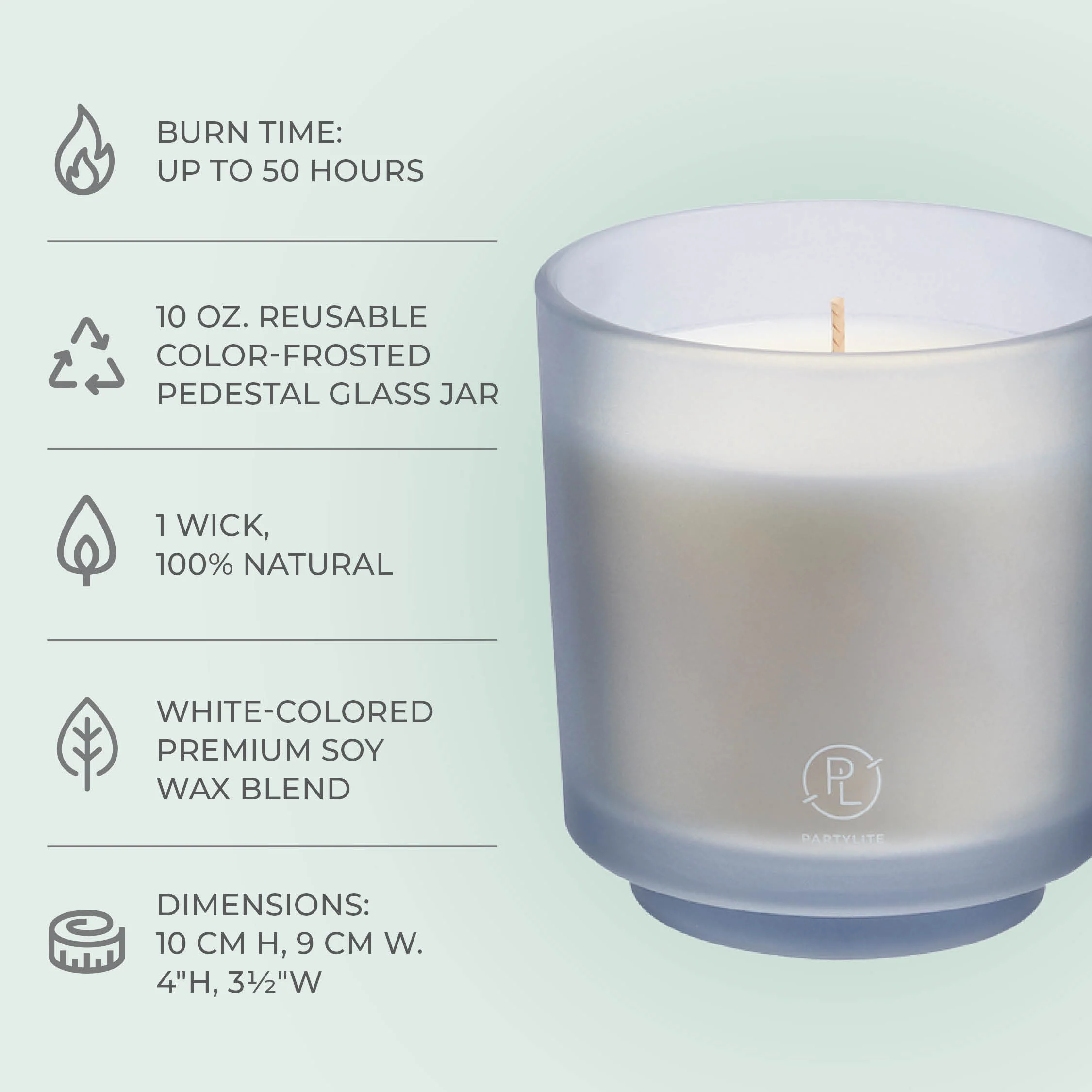 Refillable by PartyLite Ocean Lavender Jar Candle - Image 6