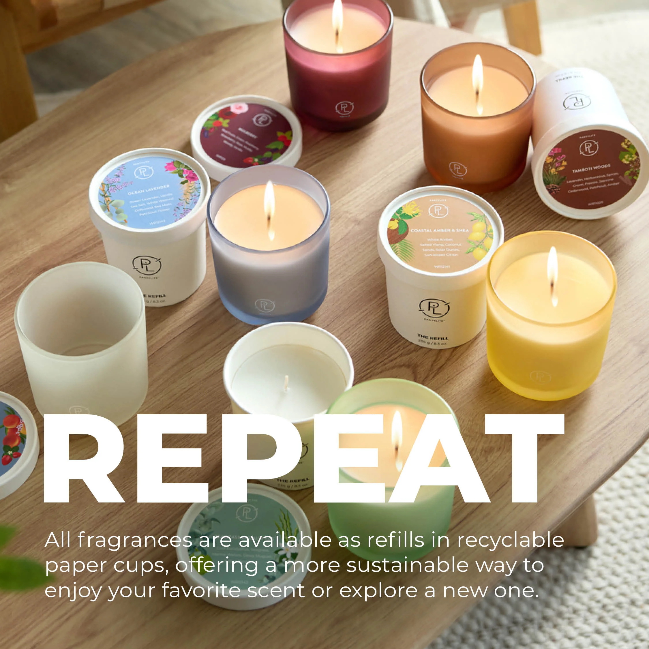 Refillable by PartyLite Ocean Lavender Jar Candle - Image 8