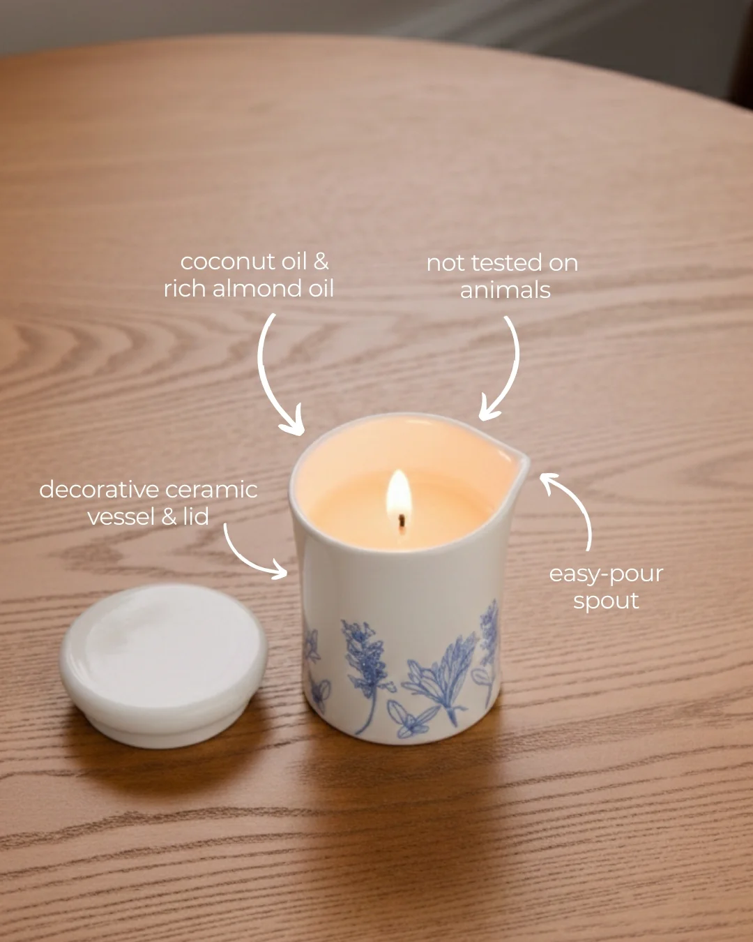 Sea Salt & Sage Massage Candle - Image 3
